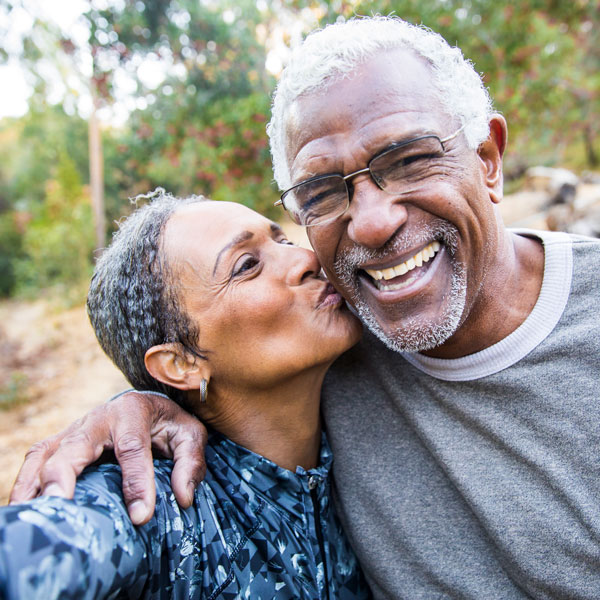 smiling senior couple Atlanta Oral & Facial Surgery