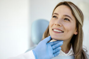 Woman came to see the dentist