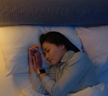 Woman peacefully sleeping